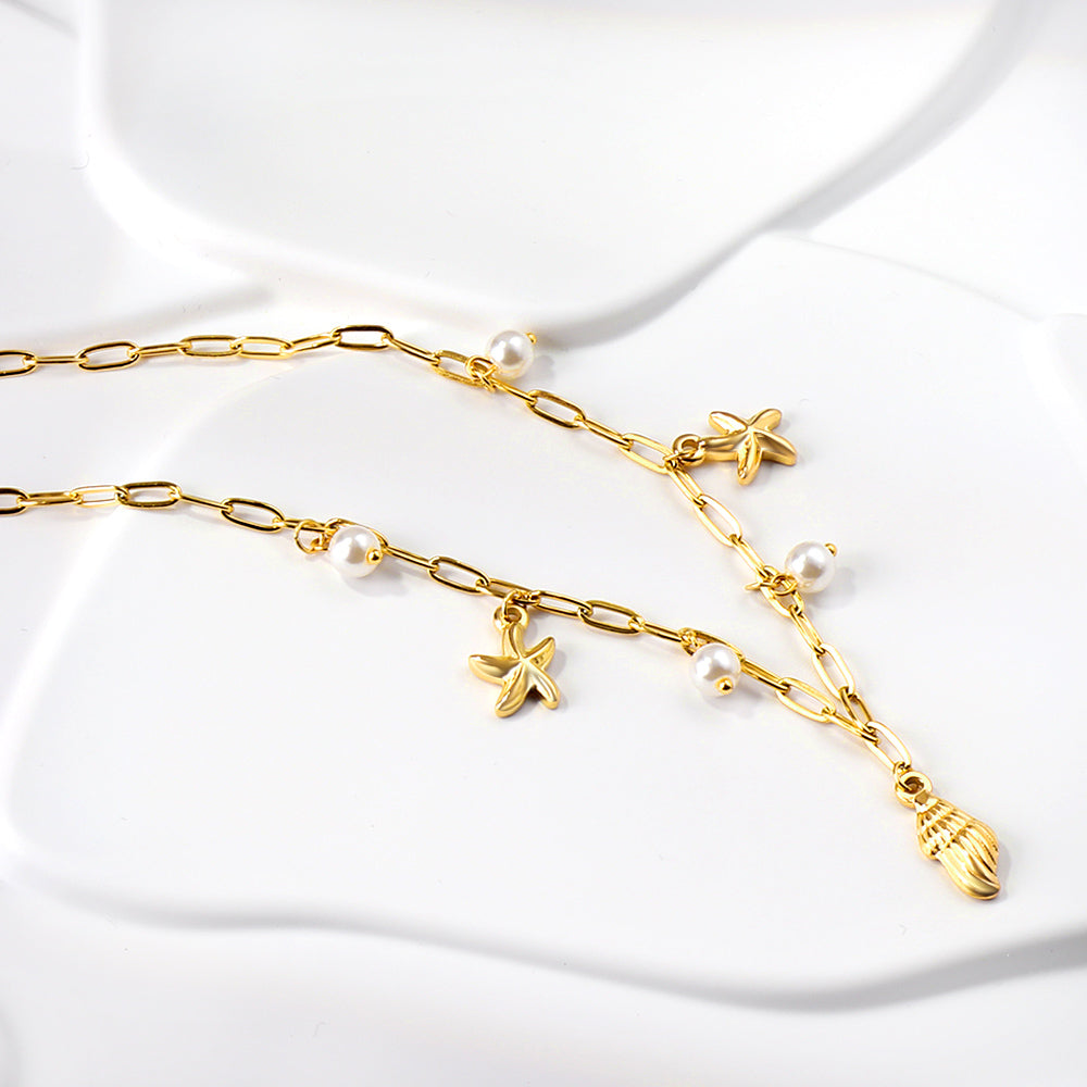 Lenora Sea Gold Necklace
