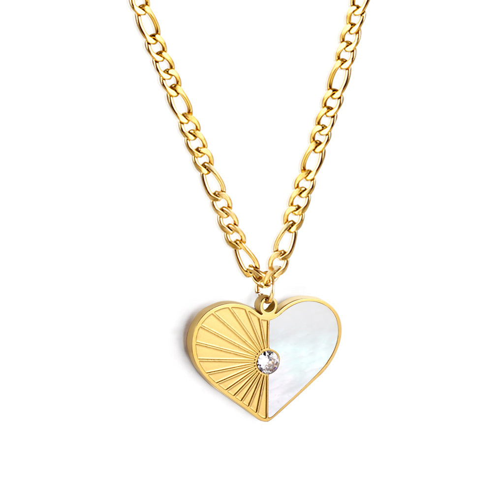 Lavender Heart Necklace