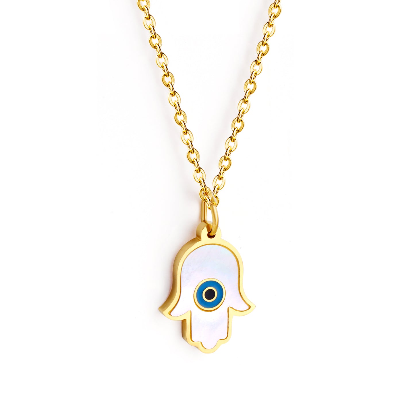Alexis Palm Eye Necklace