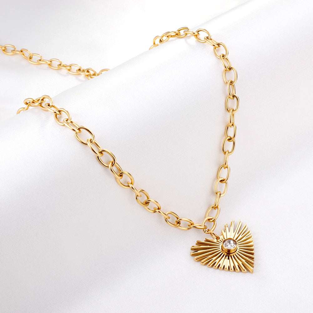 Tani Heart Gold Necklace