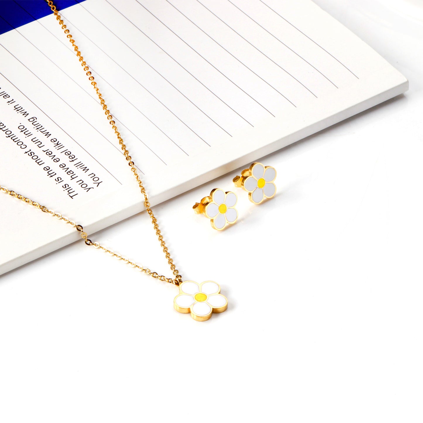 White & Yellow Flower Set