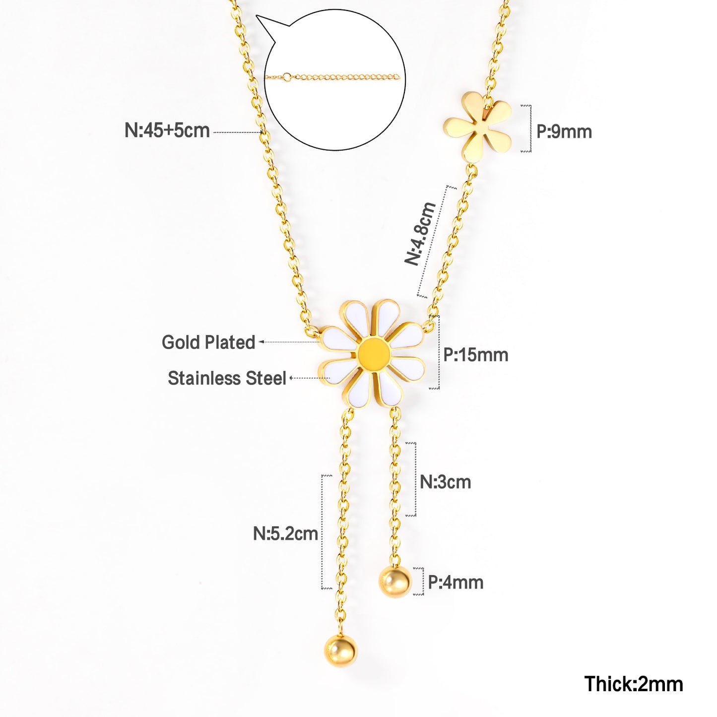 Andrea Flower Necklace