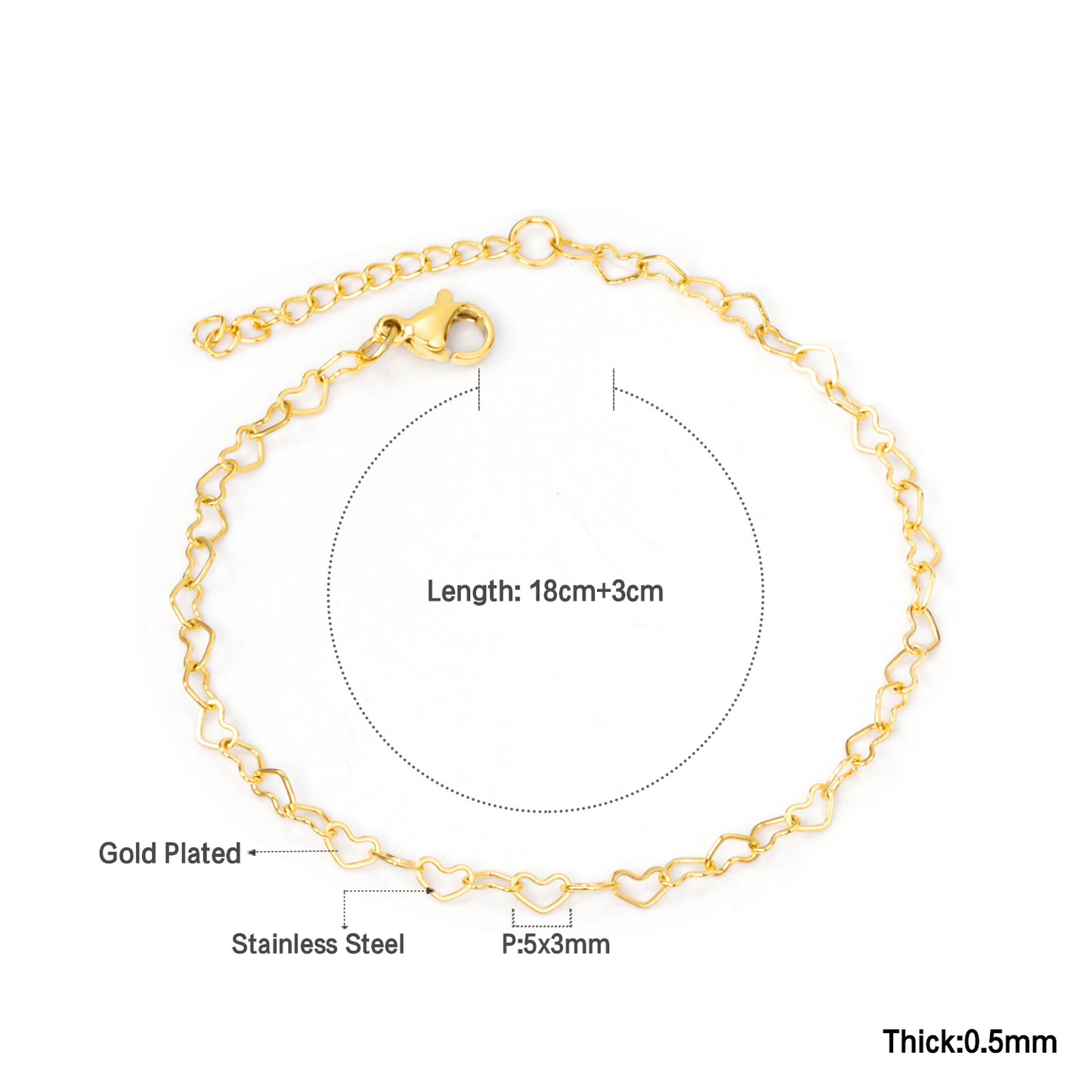 Juliet Heart Bracelet