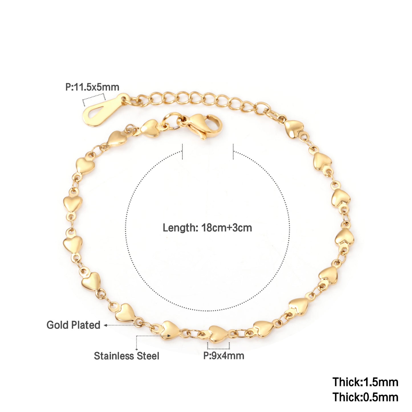 Willow Heart Bracelet