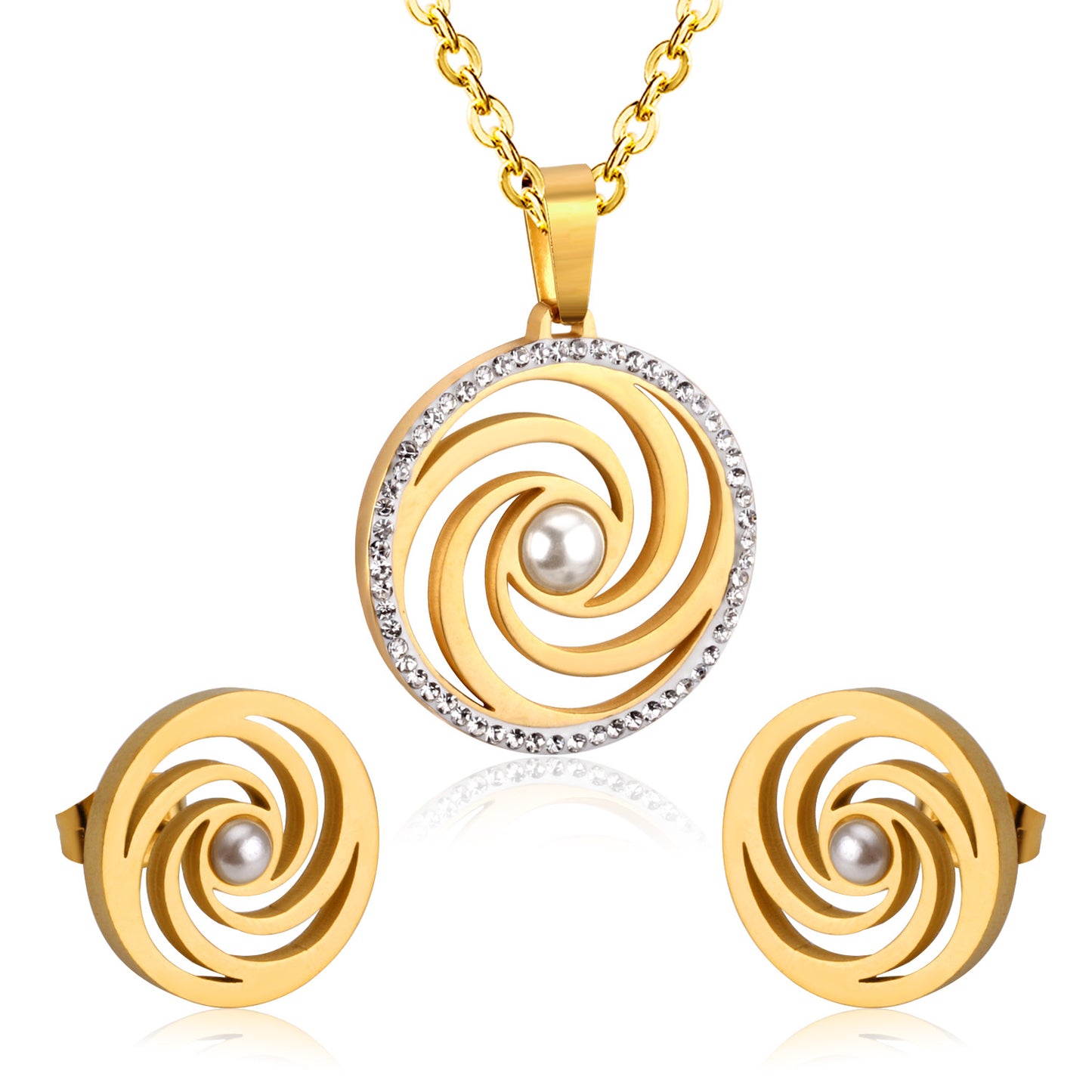 Arden Round Gold Set