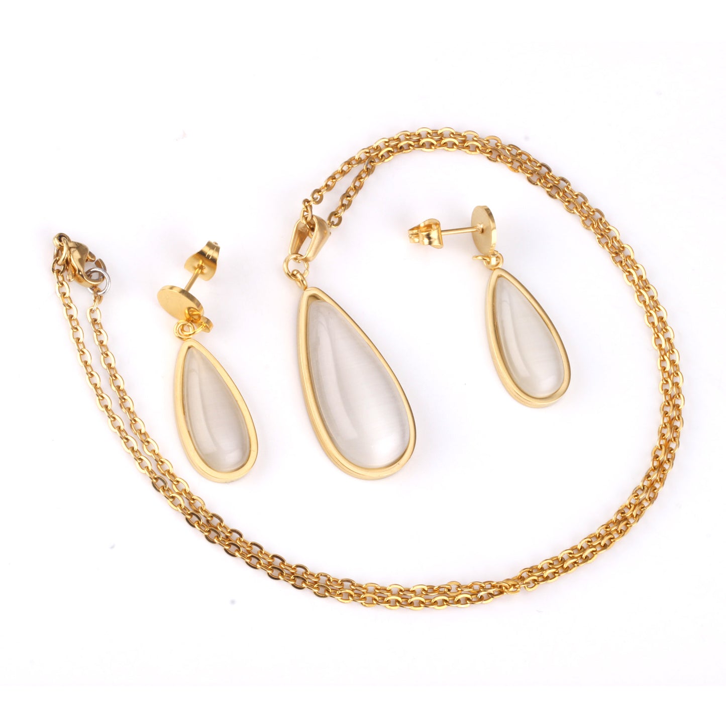 Asha White Enamel Set